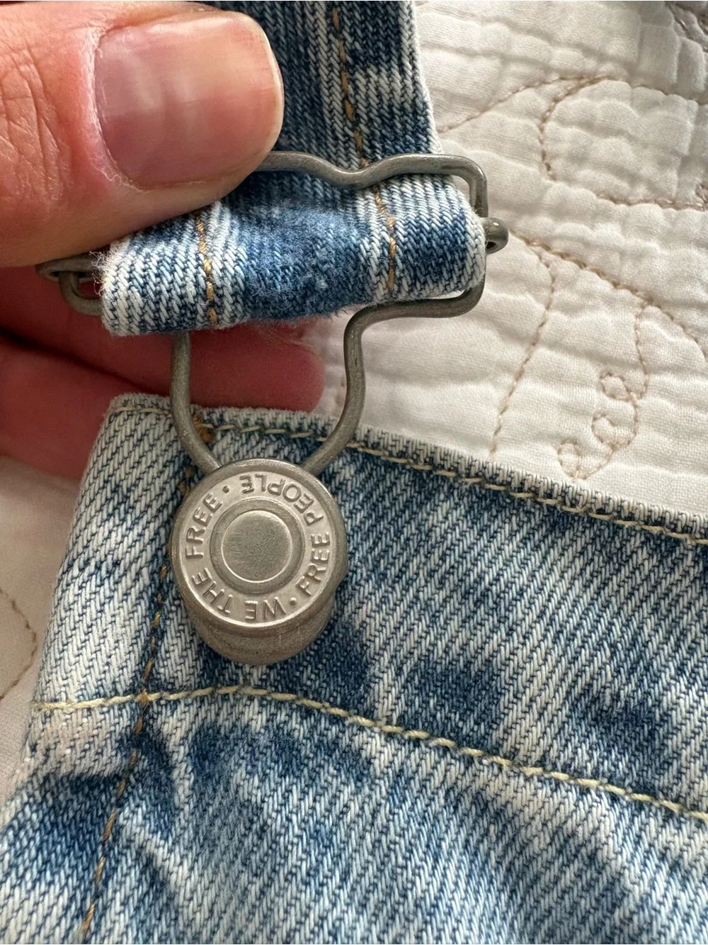 Ziggy Light Wash Denim Shortalls - Picture 4 of 7